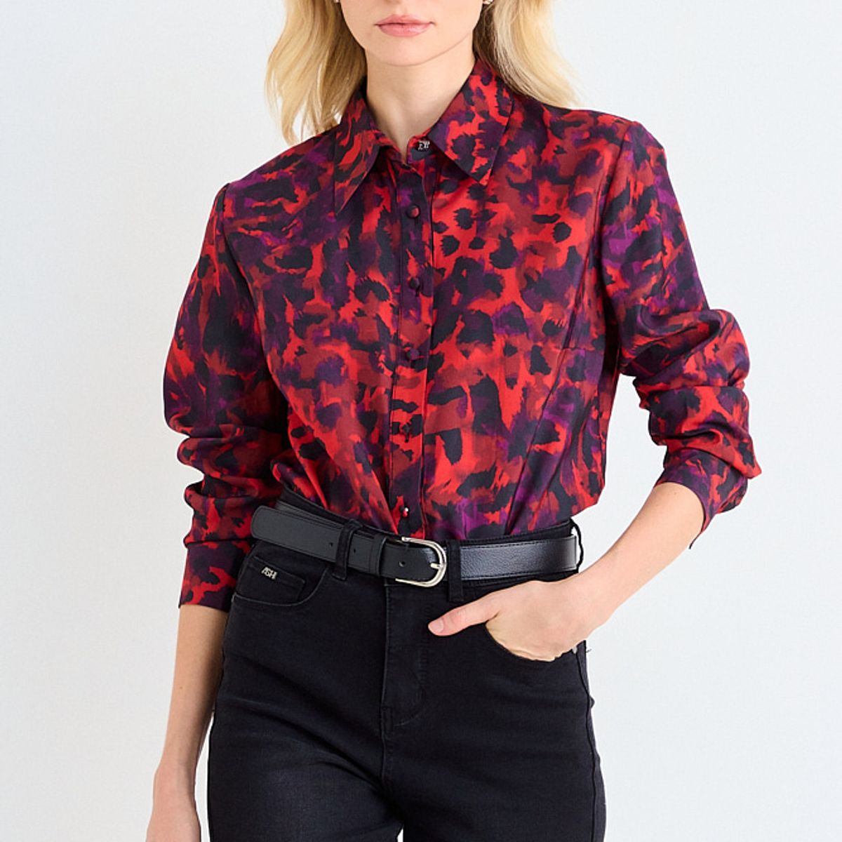 ASH - Blusa Print Camisera Mujer Rojo Ash