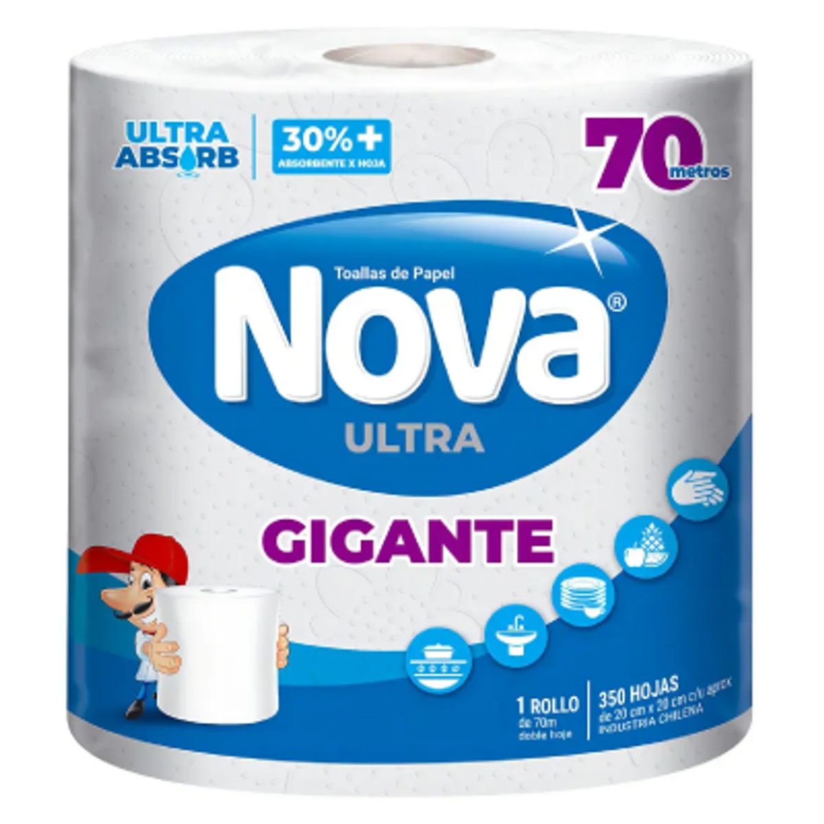 NOVA - Toalla De Papel Nova Ultra Gigante 70m