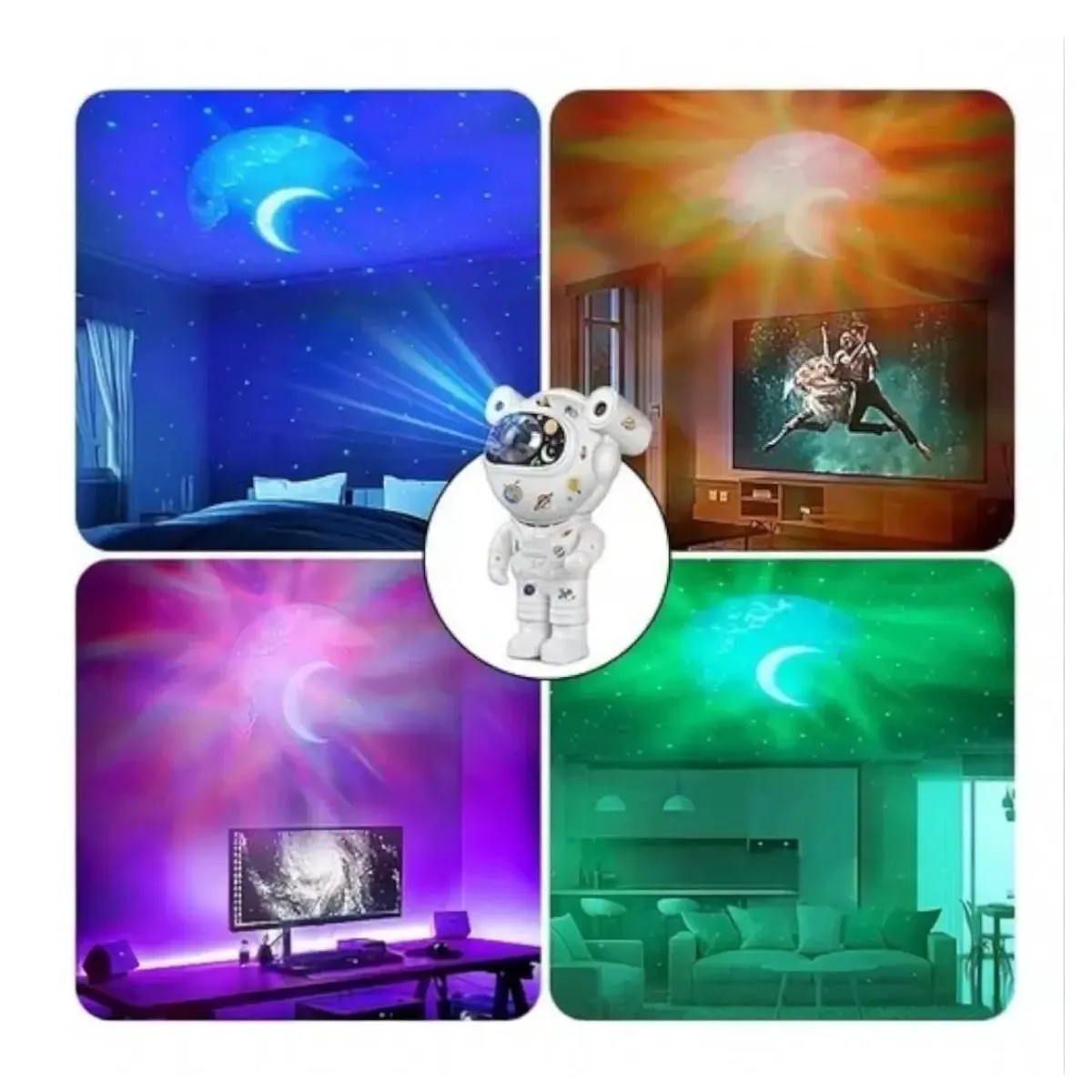 GENERICO - Proyector Lampara Luz Led Galaxia Astronauta De Mesa