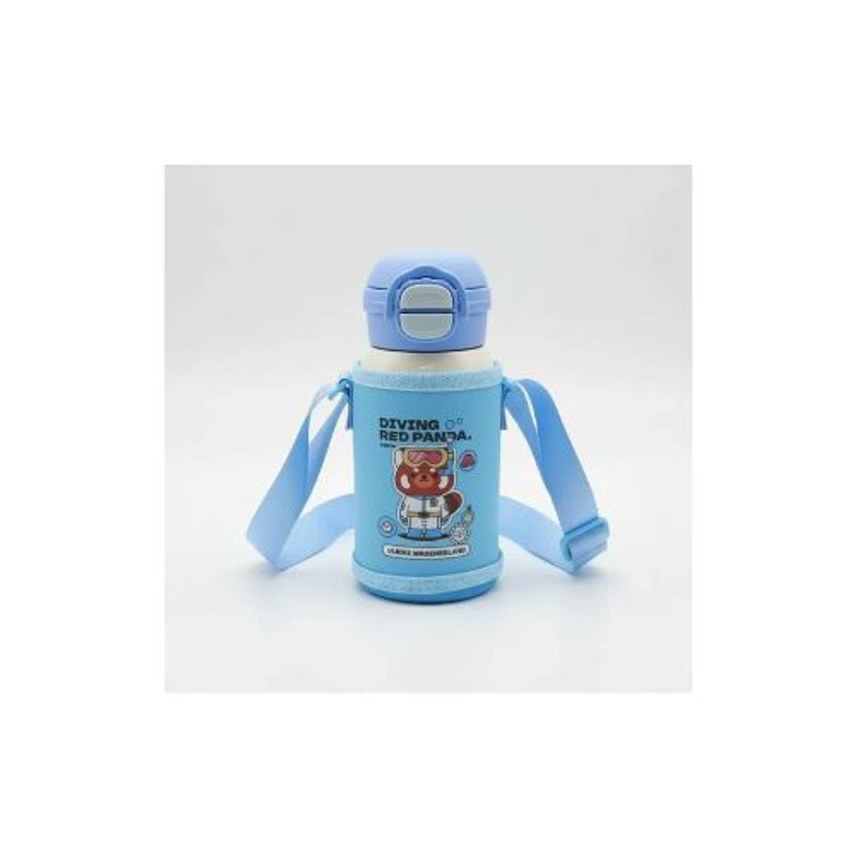GENERICO - Botella Térmica Infantil Acero Inoxidable Con Funda Y Correa