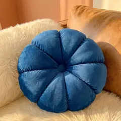 GENERICO - Cojín Plush Redondo Ultra Suave Color Azul