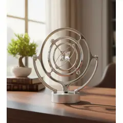 GENERICO - Péndulo De Newton Decorativo Modelo Adorno Plateado