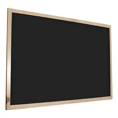 GENERICO - Pizarra de tizas para escribir 60x90 cm con marco de madera