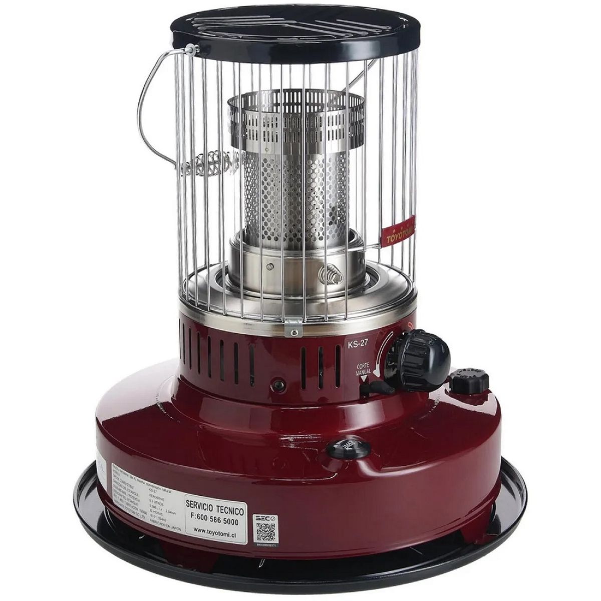 GENERICO - Estufa A Parafina Toyotomi Mecha Ks-27 Roja