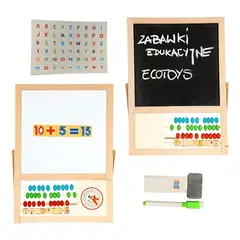 GENERICO - Pizarra didactica atril magnética niños doble con abaco