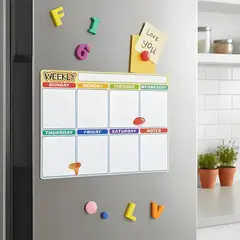 GENERICO - Pizarra calendario mensual semanal magnética refrigerador