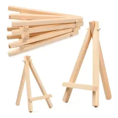 GENERICO - Set 12 mini caballete de madera para atril soporte pintura