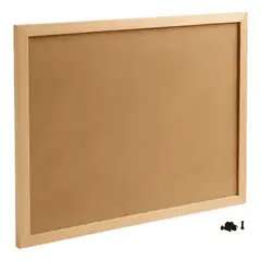 GENERICO - Pizarra de corcho 90x60 cm con fijadores para notas pared