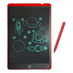 GENERICO - Pizarra infantil táctil 2rl tablet colores LCD 8,5 Rojo