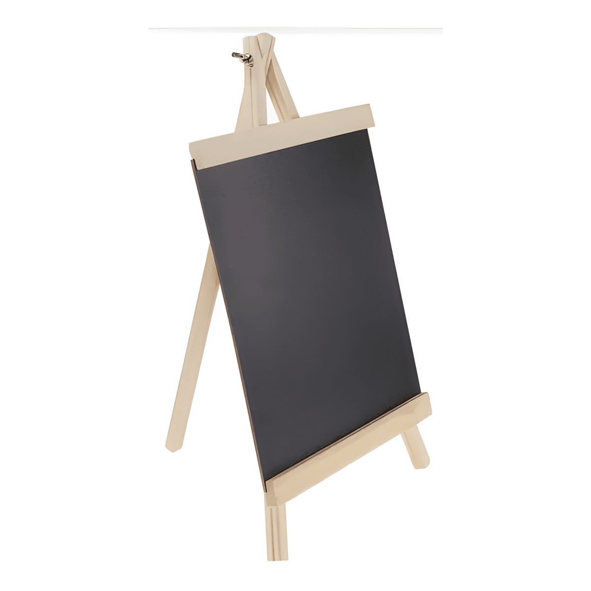 GENERICO - Pizarra negra + atril madera caballete pizarra tiza 30x58cm