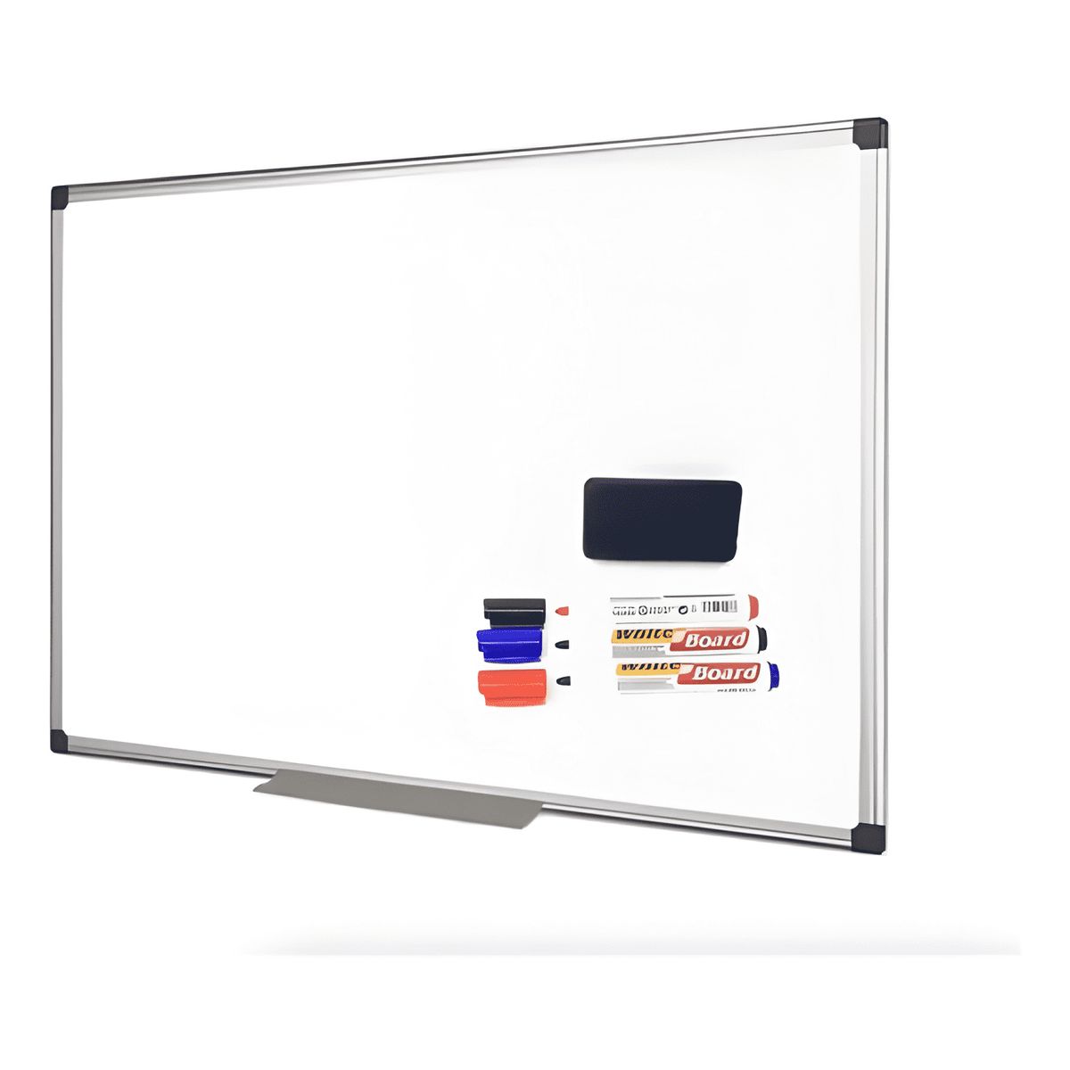 GENERICO - Set pizarra acrílica blanca 60x90- 3 marcadores - 6 4