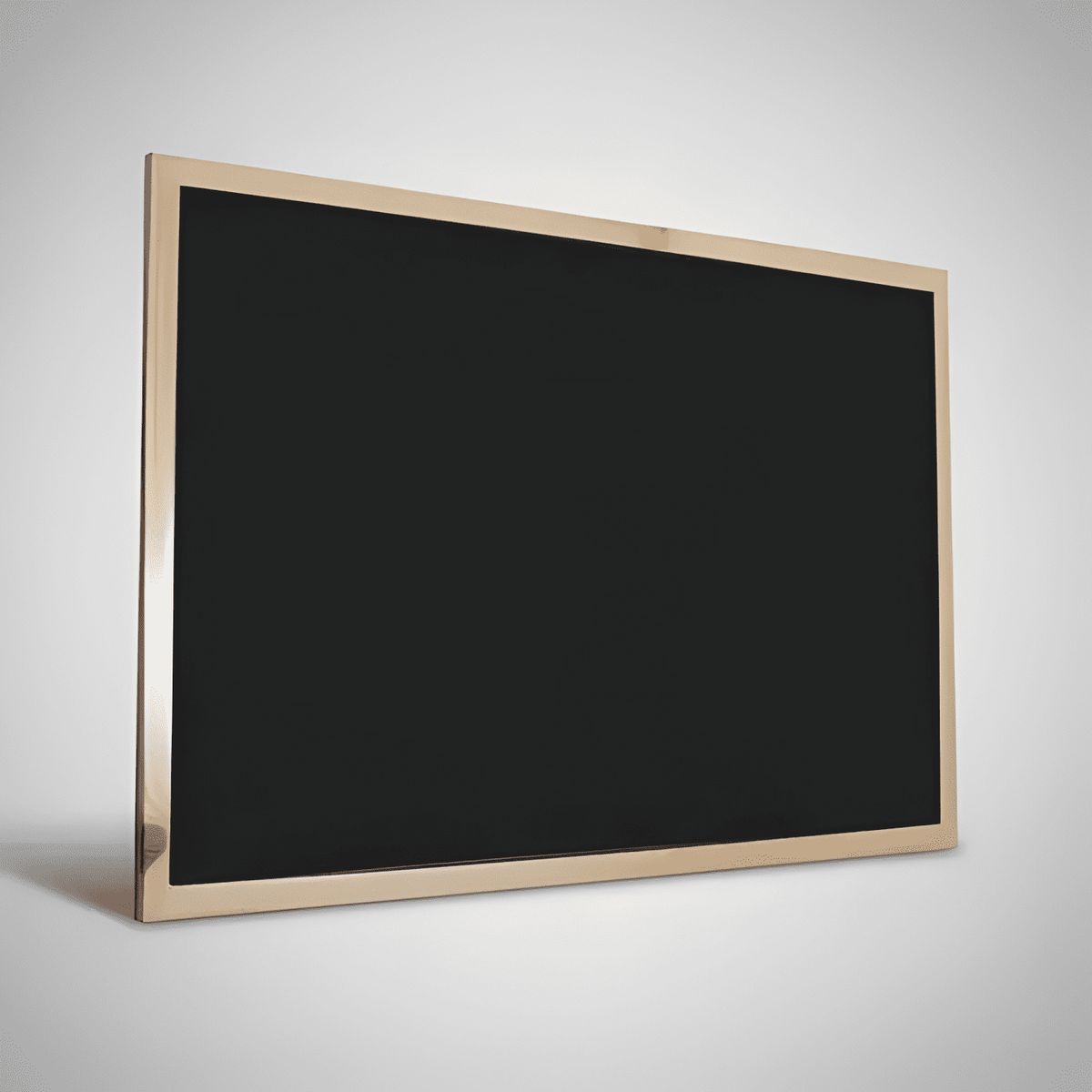 GENERICO - Pizarra fondo 60x90 cm con marco de madera Negro