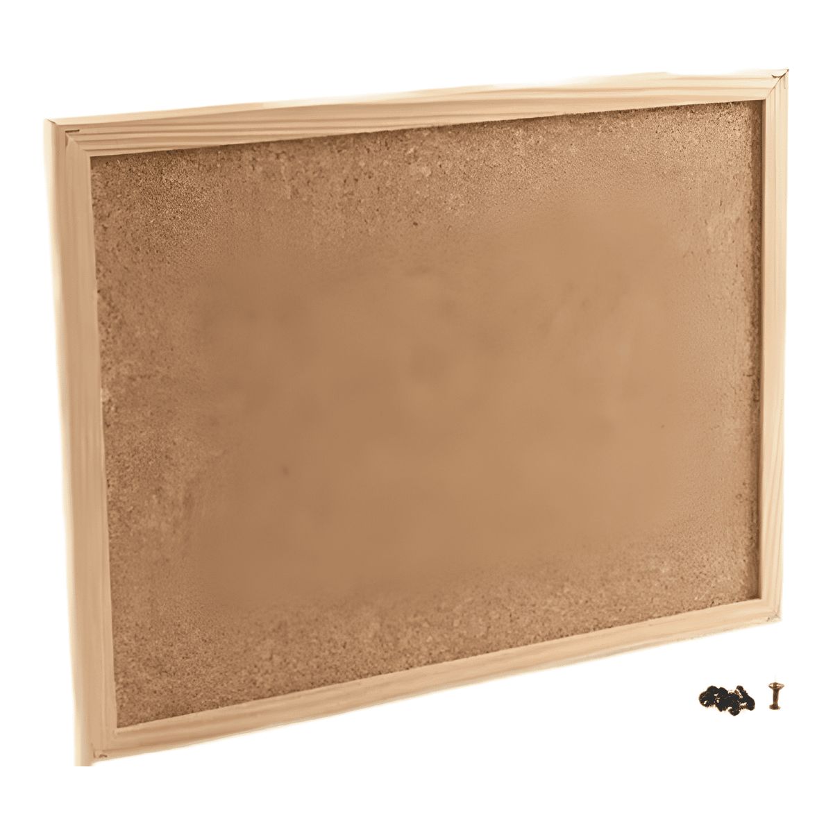 GENERICO - Pizarra de corcho 40 x 60 borde de madera colgar en pared