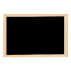 GENERICO - Pizarra negra con marco de madera para tizas 60x90 cm pared