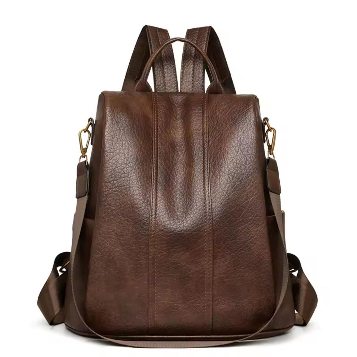 GENERICO - Mochila Antirrobo Cuero Pu Elegante A La Moda Para Mujer