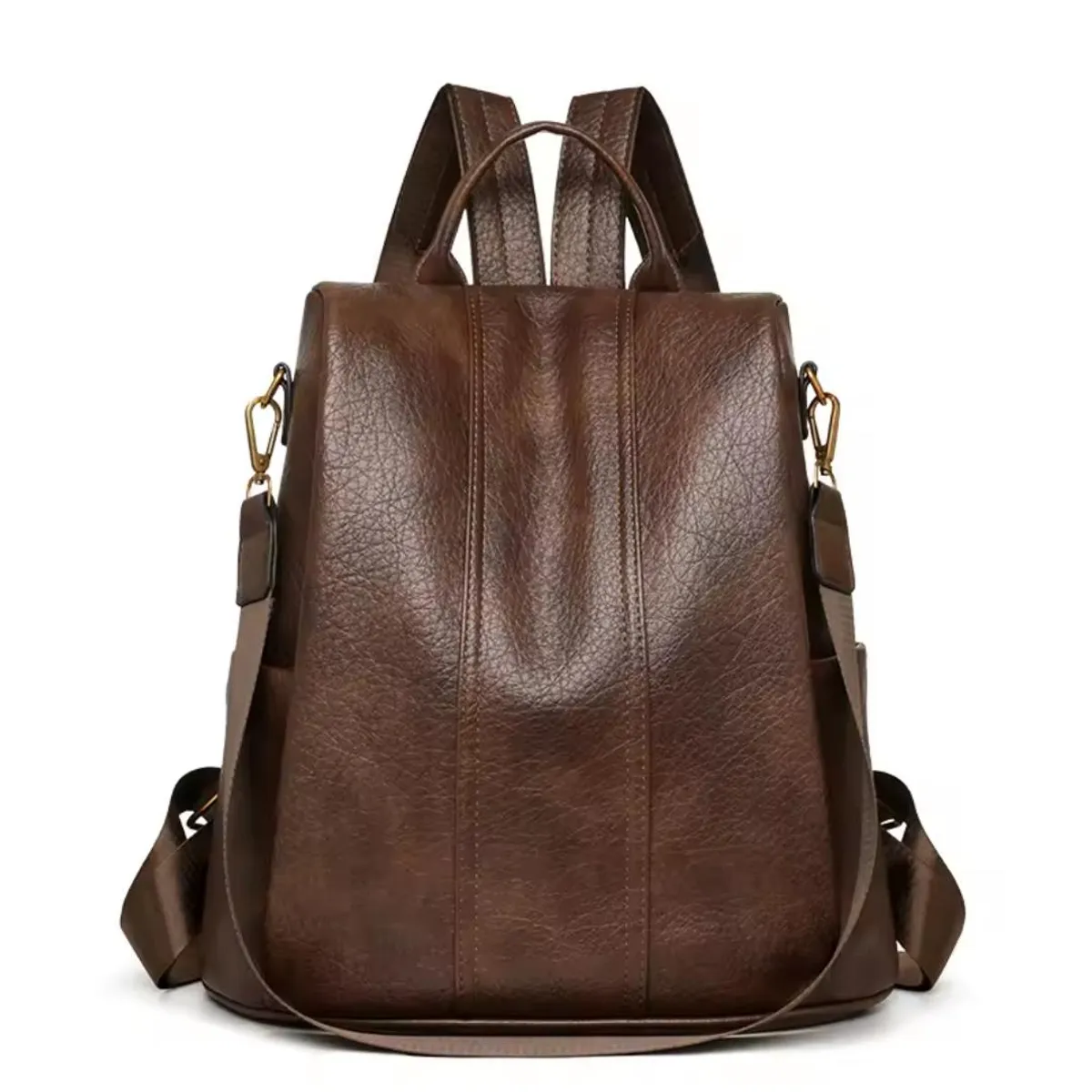 GENERICO - Mochila Antirrobo Cuero Pu Elegante A La Moda Para Mujer