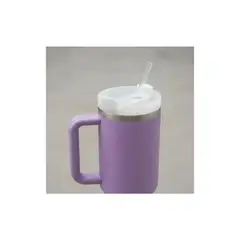 GENERICO - Vaso Térmico 1.2l Con Tapa, Asa Y Bombilla