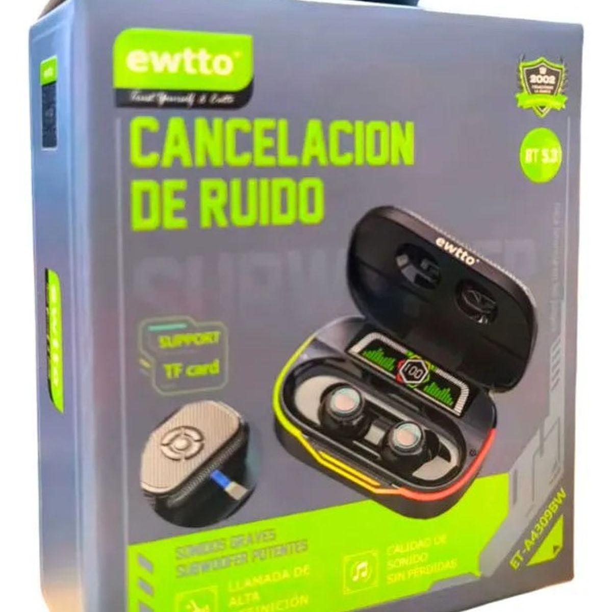 EWTTO - Audífono Ewtto Bluetooth Estéreo Et-a4412bw