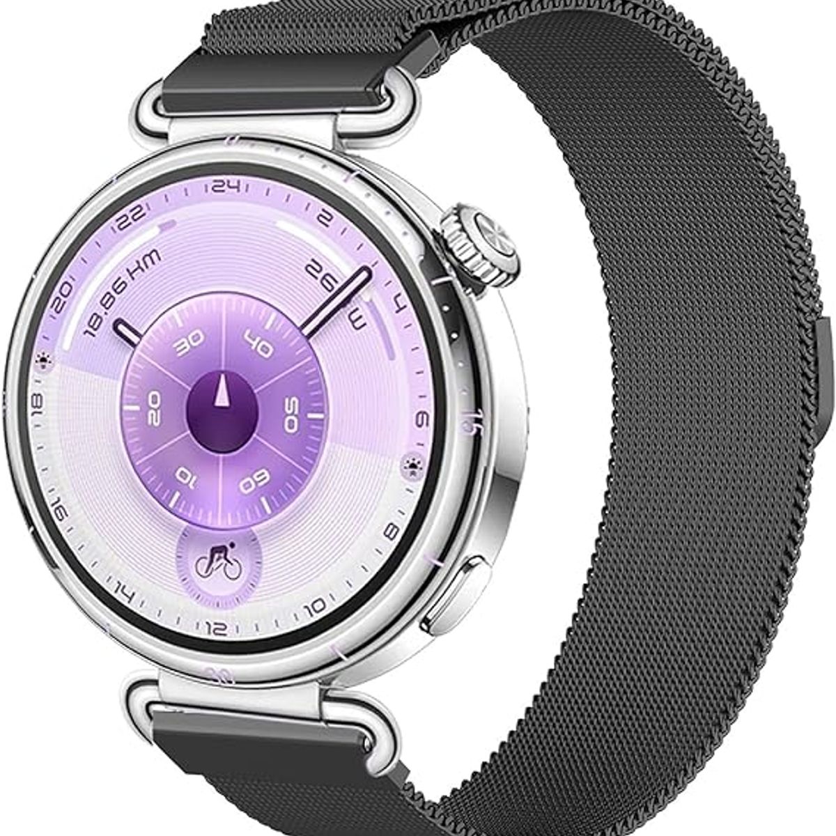 GENERICO - Correa Metalica Cierre Magnetico Para Huawei Watch Gt6 41mm Negro