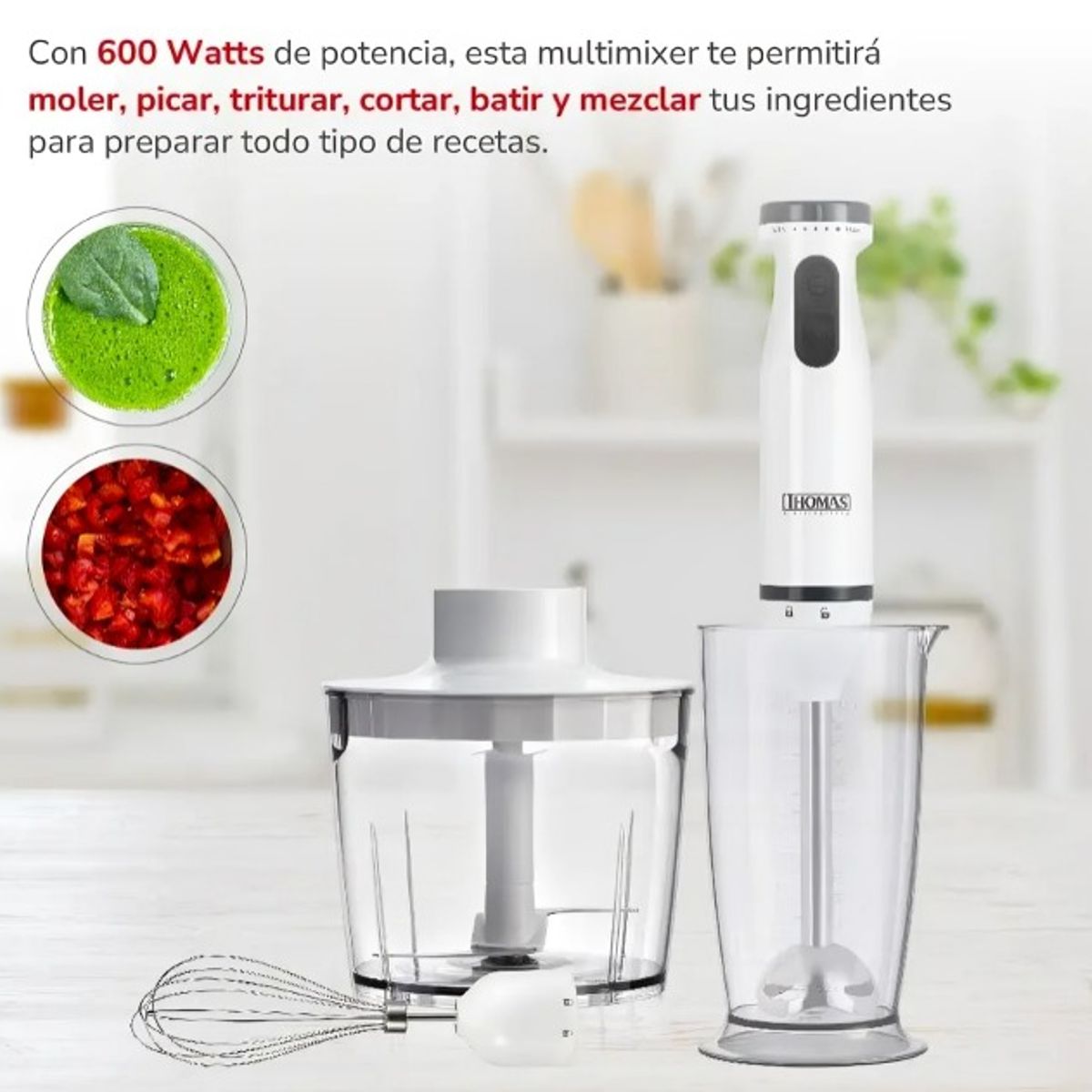 THOMAS - MINIPIMER THOMAS TH-8725 600W 700 ML