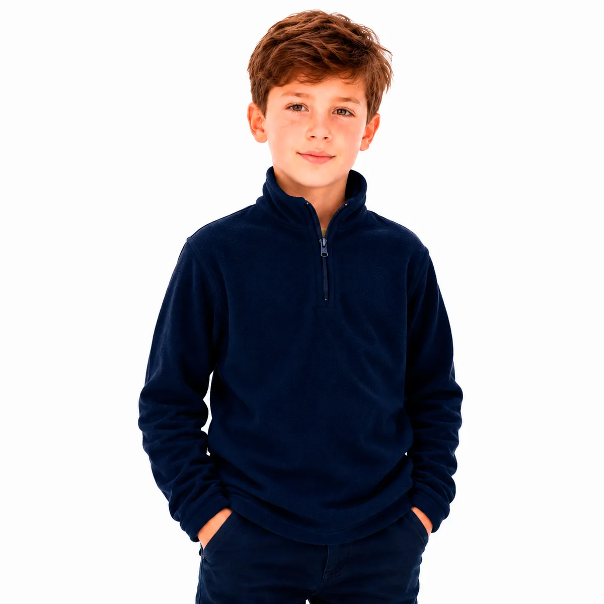 ROLY - Poleron Micropolar Niños 100% Poliéster Con Cierre Unisex