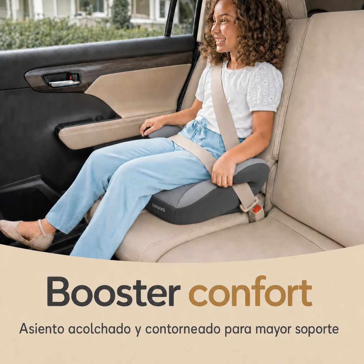 BBQOOL - Alzador Auto Bbqool Booster Niños 22 A 36 Kg Ece R44 Gris
