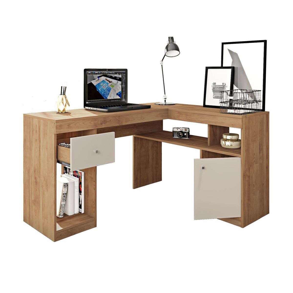 ROCH LTDA - Escritorio Nilo Roch M-213 Buriti Off White