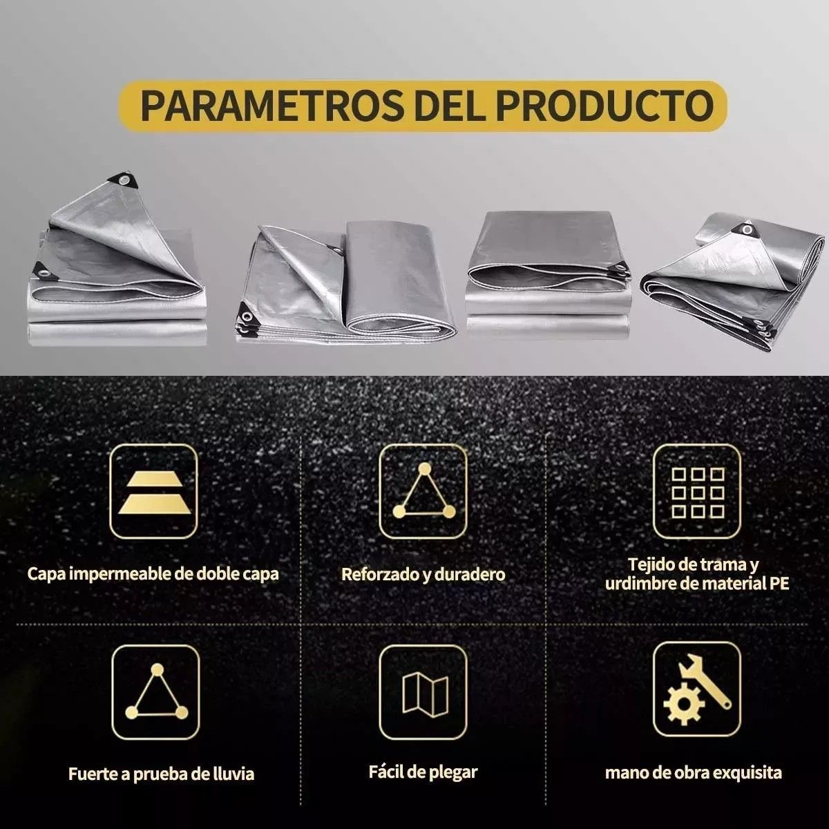 GENERICO - Cobertor Lona Universal Impermeable De 3x5 Metros