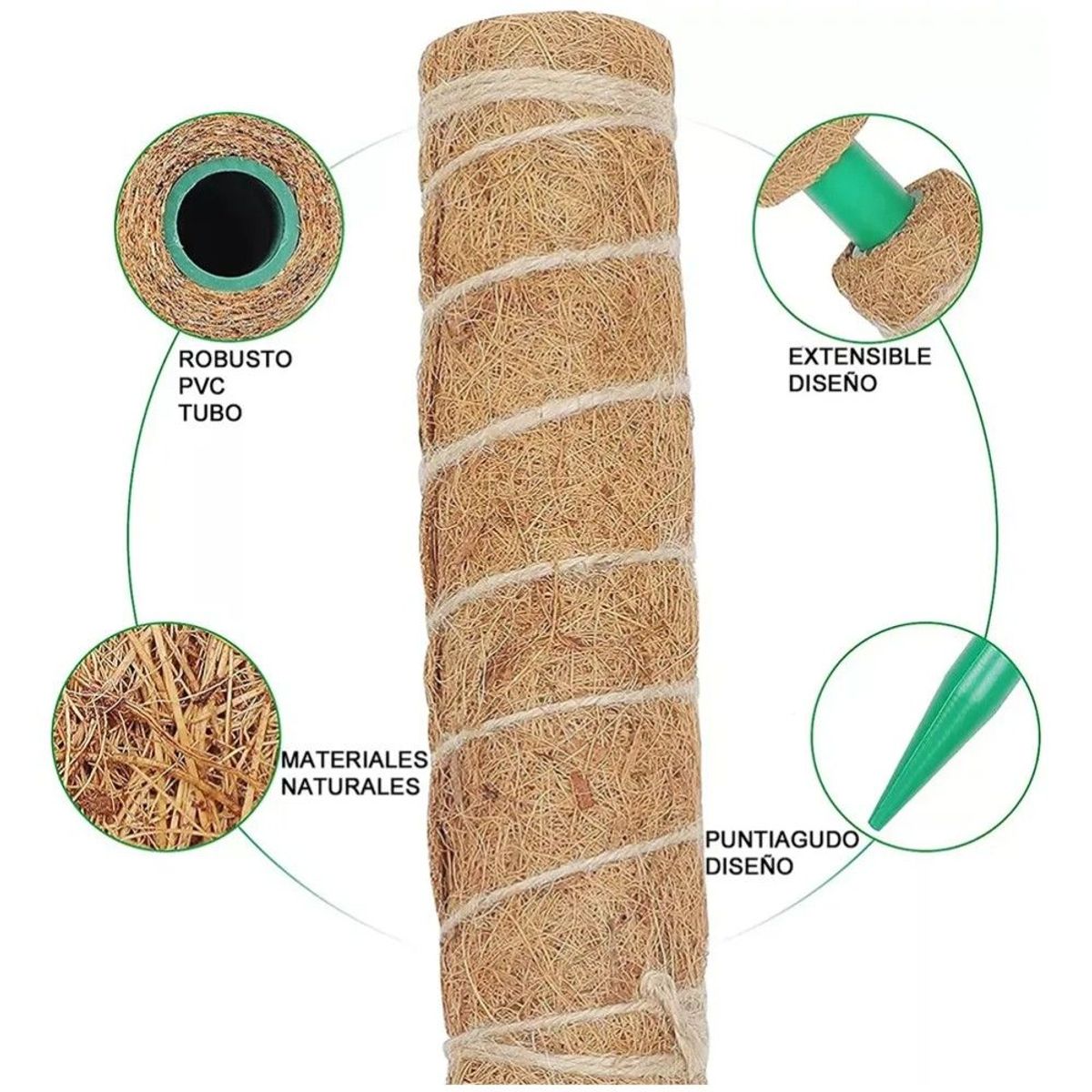GENERICO - Juego De 9 Tutor De Musgo Para Plantas 41 Cm  Moss Pole
