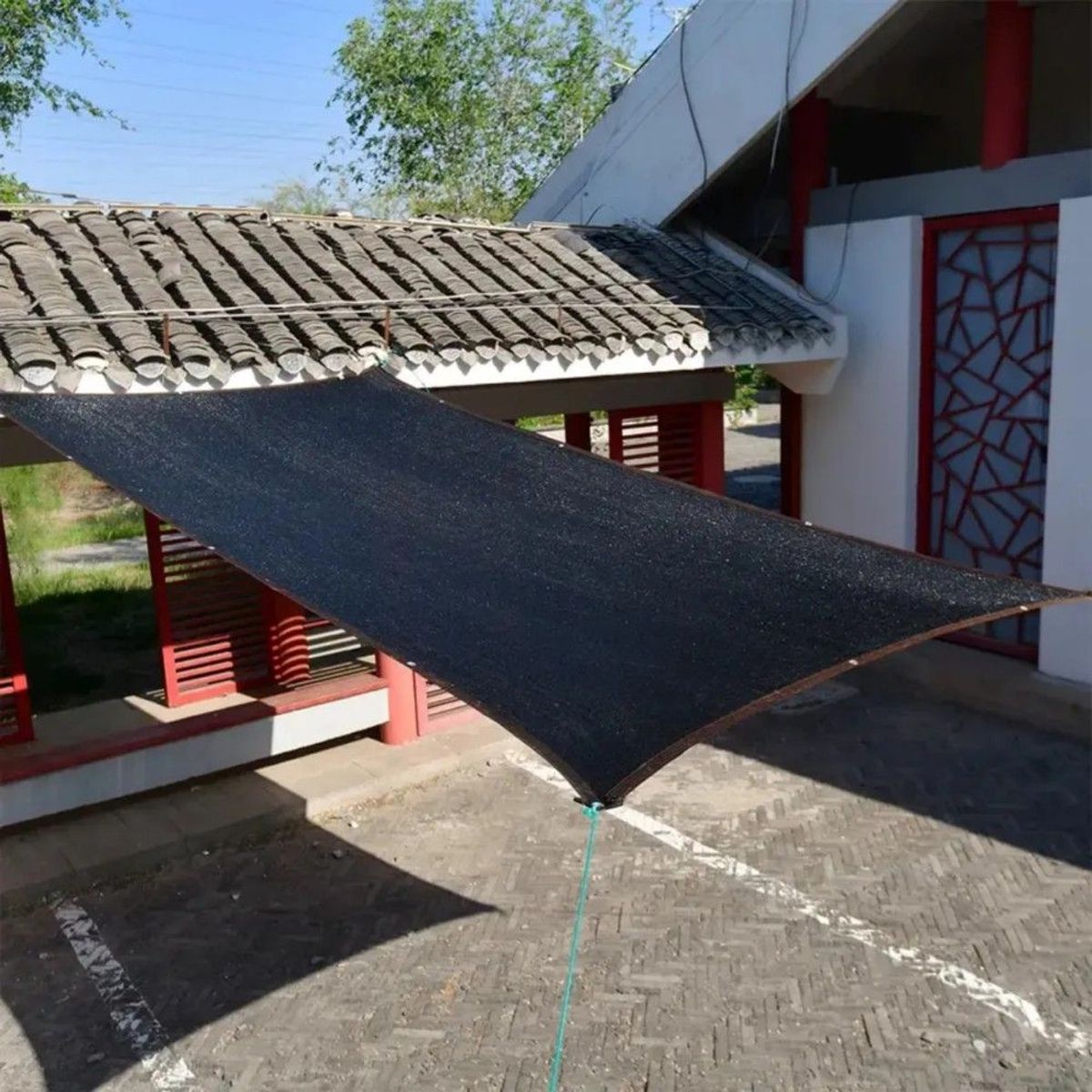 GENERICO - Malla Sombra 90% Para Jardin Y Cercos Raschel 4x6 Reforzada Negro