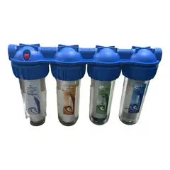 GENERICO - Filtro Purificador De Agua Para Pozos 4 Etapas Color Azul