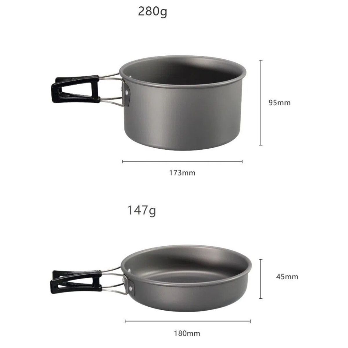GENERICO - Set Ollas Camping 13 Piezas Camping Utensilios
