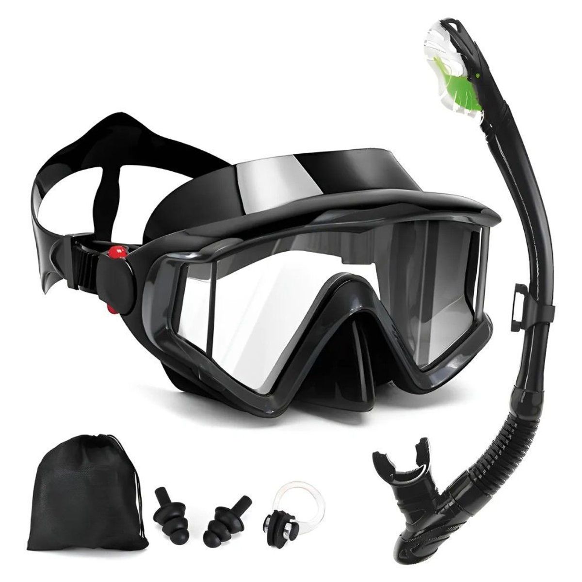 GENERICO - Máscara Tubo Buceo Set Para Adultos 270° Con 3 Ventanas