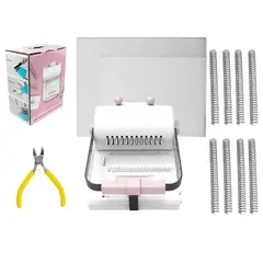 GENERICO - Encuadernadora Con Insumos Para Emprender Color Rosa