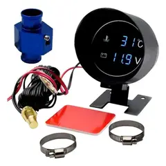 GENERICO - Reloj Digital Medidor Temperatura Agua Voltaje 28mm Adapter
