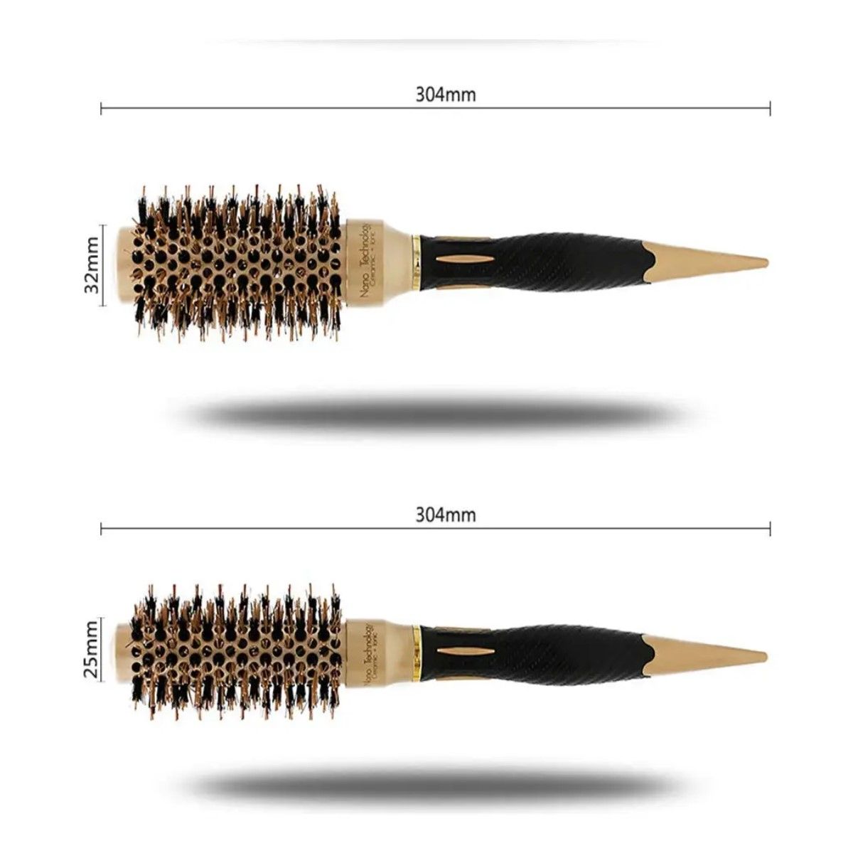 GENERICO - Set 4 Cepillos Brushing De Peluquería Profesional Ceramicos BELUG