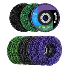 GENERICO - Disco Pulir Removedor Pintura Oxido 115mm Esmeril 6pcs