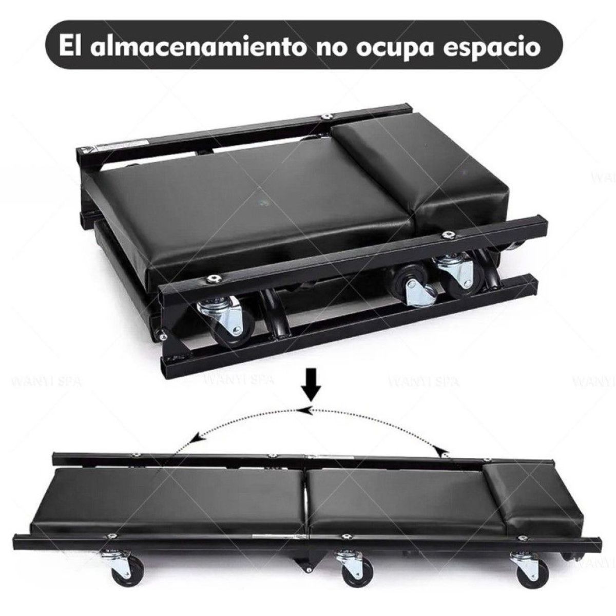 GENERICO - Camilla Para Mecánicos De 36 Pulgadas 150 kg 6 Ruedas