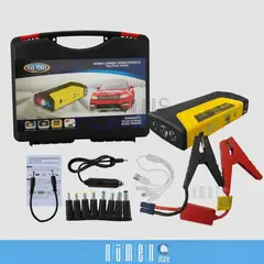 GENERICO - Arrancador Partidor Portátil TM15 Auto Camioneta 12V USB LED Negro