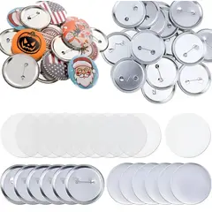 ATURE - Pack De 100 Chapitas Alfiler Metalicas Base + Película 58mm