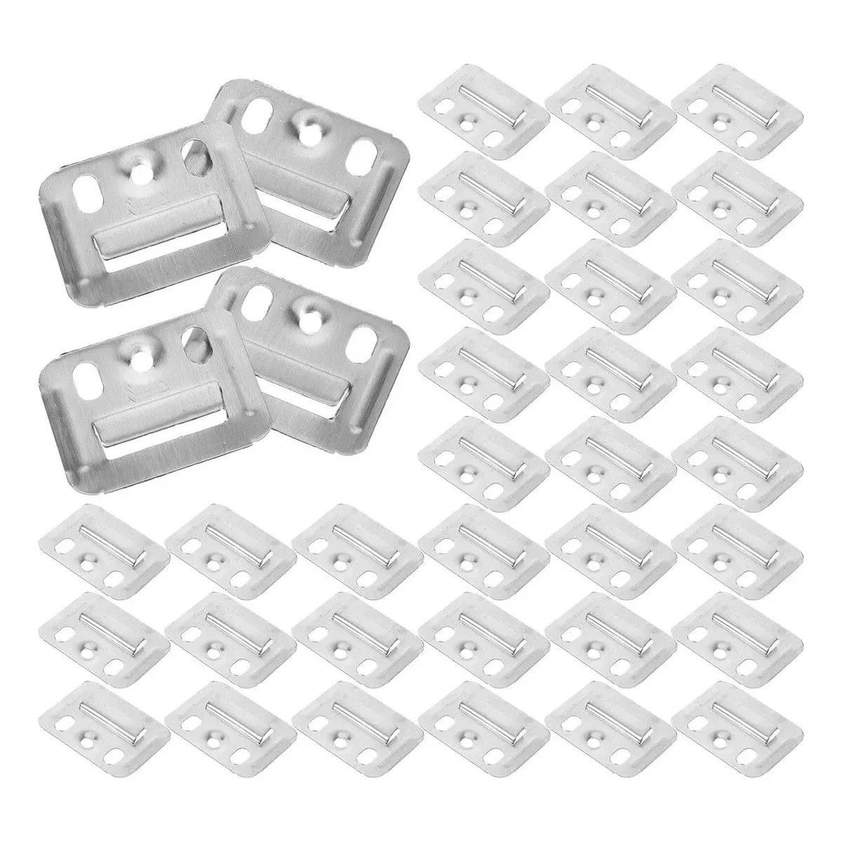 GENERICO - 100 Clips Montaje Wall Panel Wpc Pvc