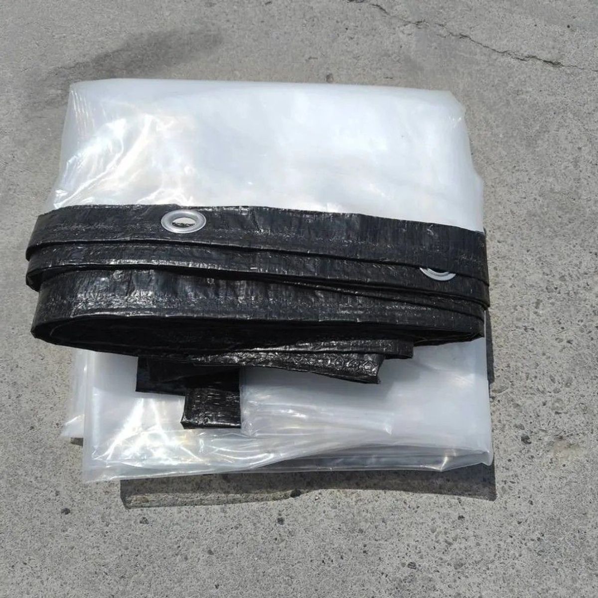GENERICO - Cobertor Impermeable Transparente 3 X 5 Con Ojetillos