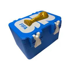 GENERICO - Caja protectora doble de láminas Mundial 2026 Tamaño XL Azul