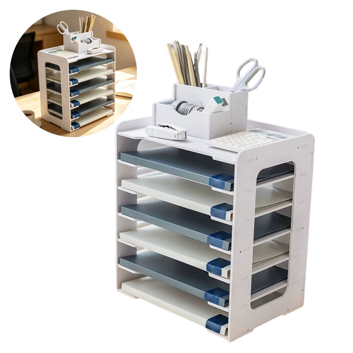 ATURE - Organizador Oficina De Archivos 34x25x39cm Con Portalapice