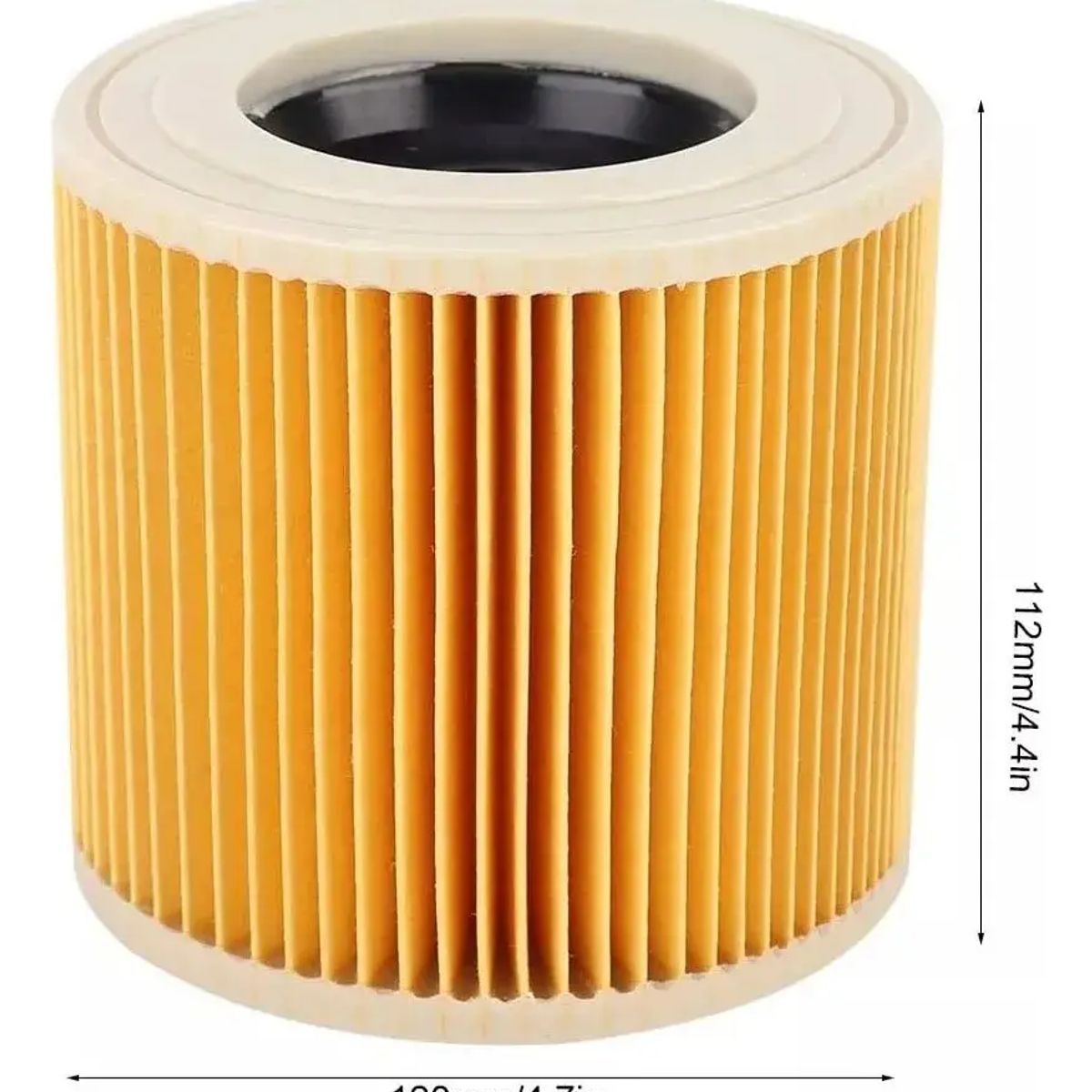 GENERICO - 5 Bolsas De Polvo + Filtro Para Aspiradora Karcher Wd3