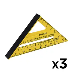 STANLEY - Set 3 escuadra trazado abs extra grueso 7” STHT46010