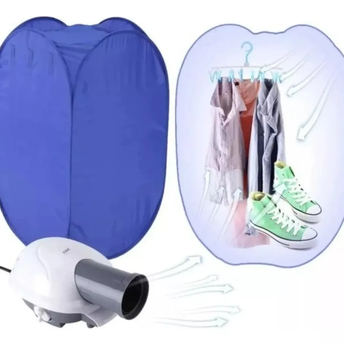 GENERICO - Secador Ropa Eléctrico Portátil Plegable