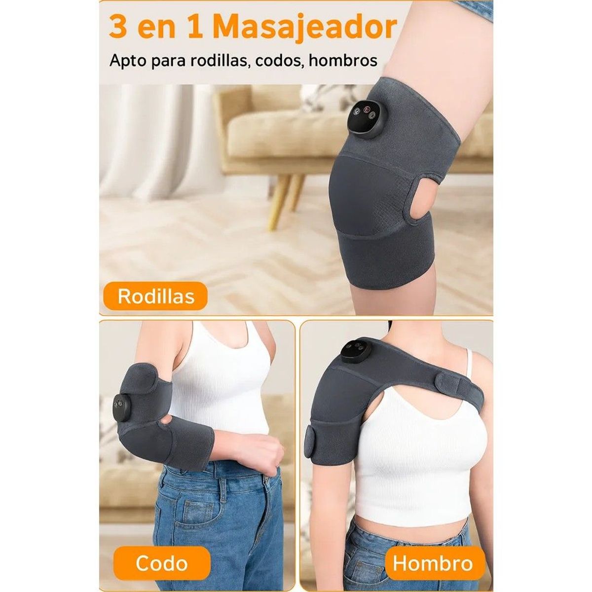 GENERICO - Masajeador De Rodilla Codo Y Hombro Vibración Calefacción