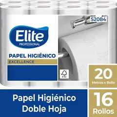 ELITE - Papel Higiénico Excellence Doble Hoja 20m X16 Ip504