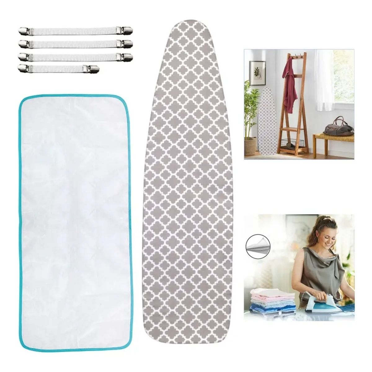 KUANGYE - Funda Para Tabla De Planchar Universal 147x48cm, Resiste